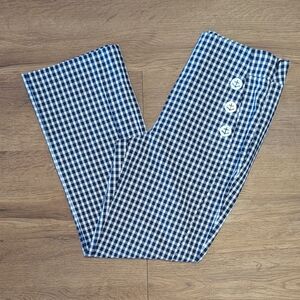 Tyler Boe Pants Navy Blue Gingham Sailor size 4 NWT
